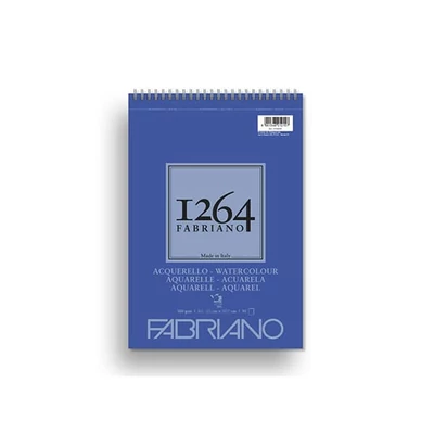 Bloc de acuarelă Fabriano 1264, 300 g - A5, vârf în spirală