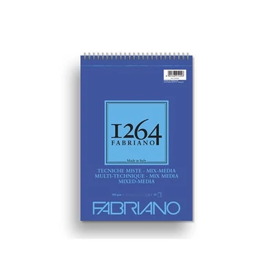 Fabriano 1264 Mix Media Bloc de desen și pictură, 300 g - A5, spiralată sus