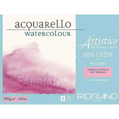 Bloc de acuarelă Fabriano Artistico, 300 g, 30,5x45,5 cm, netedă, 20 coli