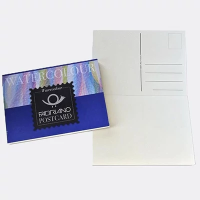 Fabriano Watercolour Postcard Bloc de cărți poștale din hârtie acuarelă , 300 g, 10,5x14,8 cm, 20 coli, semi-rugoasă