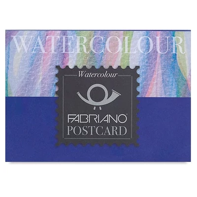 Fabriano Watercolour Postcard Bloc de cărți poștale din hârtie acuarelă , 300 g, 10,5x14,8 cm, 20 coli, semi-rugoasă