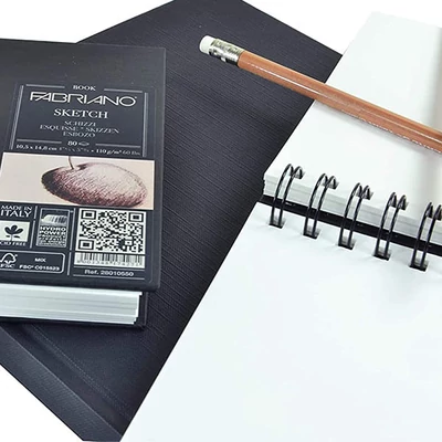 Fabriano Sketch Book caiet de schițe și desen , 110 g, 80 coli - A4, spiralată