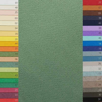 Hârtie colorată de desen Fabriano Tiziano , 50x65 cm - 13, salvia