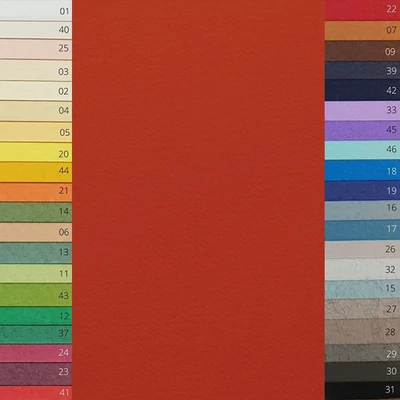 Hârtie colorată de desen Fabriano Tiziano , A4 - 41, rosso fuoco