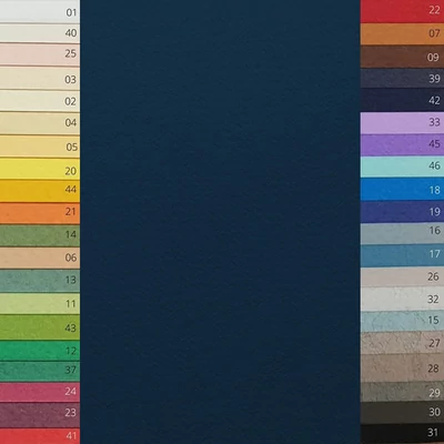 Hârtie colorată de desen Fabriano Tiziano , A4 - 42, blu notte