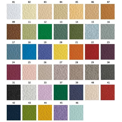 Hârtie colorată de desen Fabriano Tiziano , A4 - în diverse culori