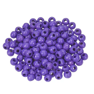 Mărgele din lemn, 4 mm, 150 buc - 41, violet