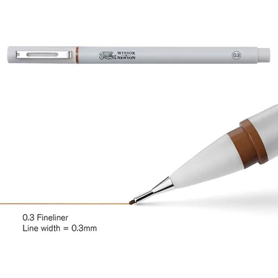 Fineliner liner, sepia - 0,3 mm