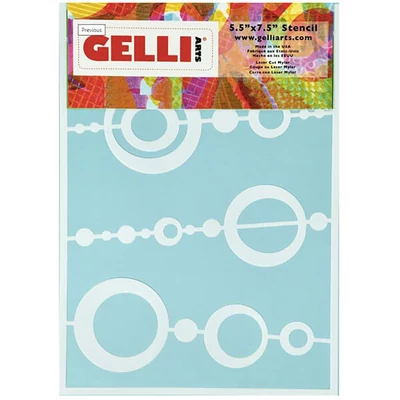 Stencil, Gelli Arts, 5x7", 12,7x17,8 cm - perla