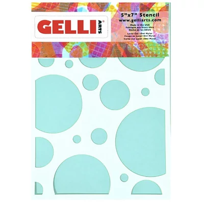 Stencil, Gelli Arts, 5x7", 12,7x17,8 cm - cerc