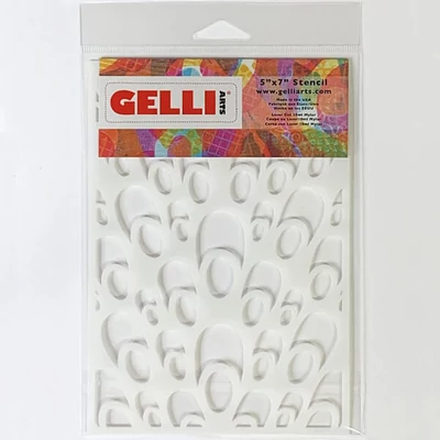 Stencil, Gelli Arts, 5x7", 12,7x17,8 cm - păun