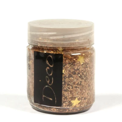 Fulgi de cristal gheață cu paiete în formă de stele, 200 ml - aur