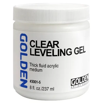 Golden Clear Leveling Gel mediu de luciu autonivelant, 237 ml