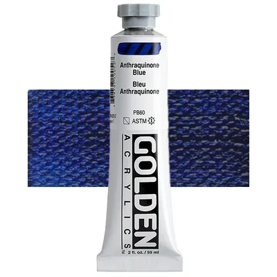 Vopsea acrilică Golden Acrylics Heavy Body, 59 ml - 1005, anthraquinone blue
