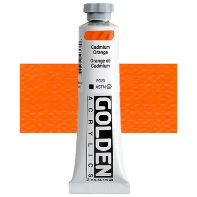 Vopsea acrilică Golden Acrylics Heavy Body, 59 ml - 1070, cadmium orange