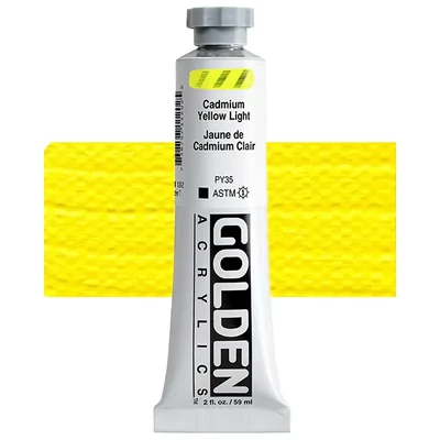 Vopsea acrilică Golden Acrylics Heavy Body, 59 ml - 1120, cadmium yellow light