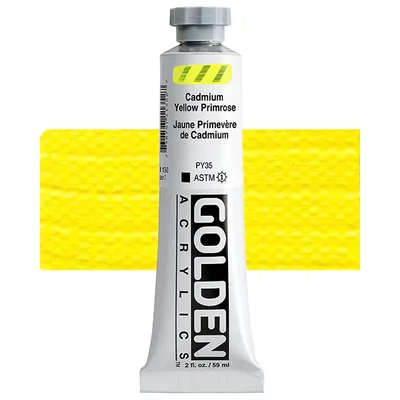 Vopsea acrilică Golden Acrylics Heavy Body, 59 ml - 1135, cadmium yellow primrose