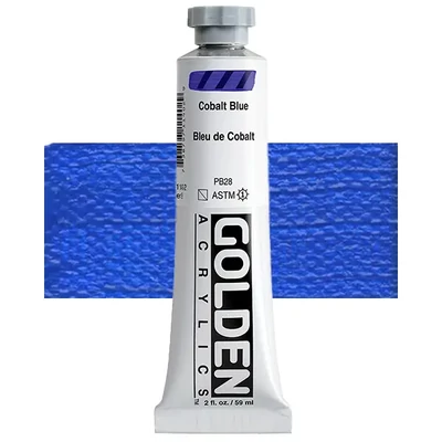 Vopsea acrilică Golden Acrylics Heavy Body, 59 ml - 1140, cobalt blue