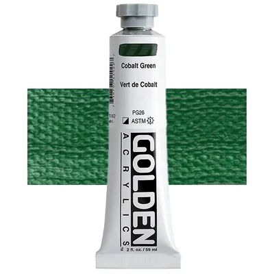 Vopsea acrilică Golden Acrylics Heavy Body, 59 ml - 1142, cobalt green