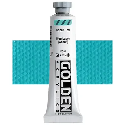 Vopsea acrilică Golden Acrylics Heavy Body, 59 ml - 1145, cobalt teal