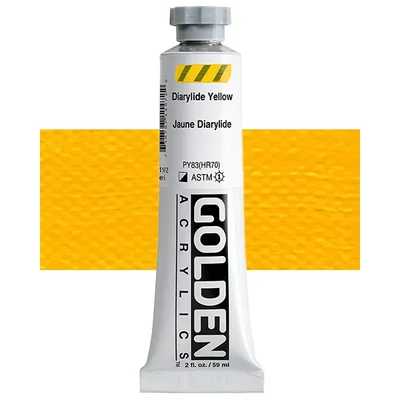 Vopsea acrilică Golden Acrylics Heavy Body, 59 ml - 1147, diarylide yellow