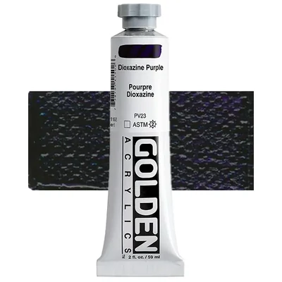 Vopsea acrilică Golden Acrylics Heavy Body, 59 ml - 1150, dioxazine purple