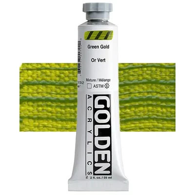 Vopsea acrilică Golden Acrylics Heavy Body, 59 ml - 1170, green gold