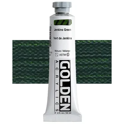 Vopsea acrilică Golden Acrylics Heavy Body, 59 ml - 1195, jenkins green