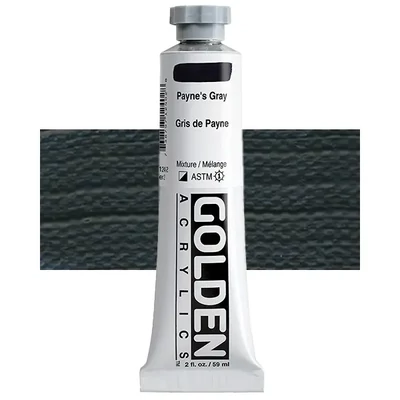 Vopsea acrilică Golden Acrylics Heavy Body, 59 ml - 1240, payne's gray