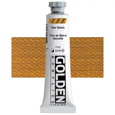 Vopsea acrilică Golden Acrylics Heavy Body, 59 ml - 1340, raw sienna