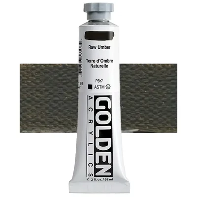 Vopsea acrilică Golden Acrylics Heavy Body, 59 ml - 1350, raw umber