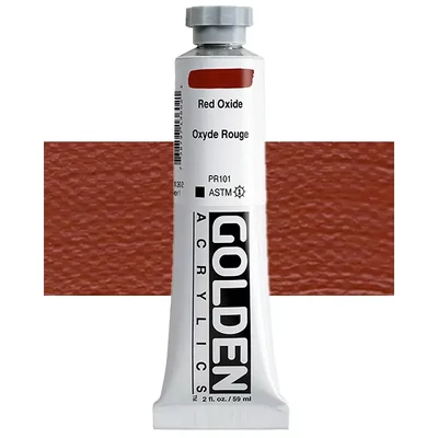 Vopsea acrilică Golden Acrylics Heavy Body, 59 ml - 1360, red oxide