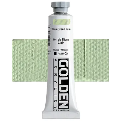 Vopsea acrilică Golden Acrylics Heavy Body, 59 ml - 1371, titan green pale