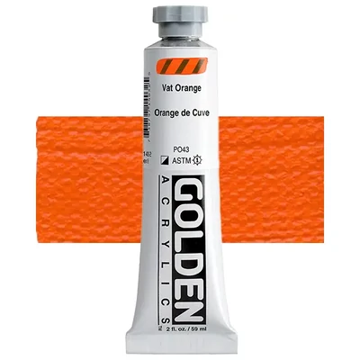 Vopsea acrilică Golden Acrylics Heavy Body, 59 ml - 1403, vat orange