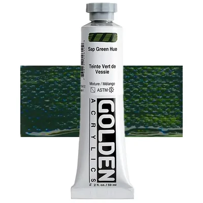 Vopsea acrilică Golden Acrylics Heavy Body, 59 ml - 1461, sap green hue