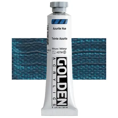 Vopsea acrilică Golden Acrylics Heavy Body, 59 ml - 1464, azurite hue