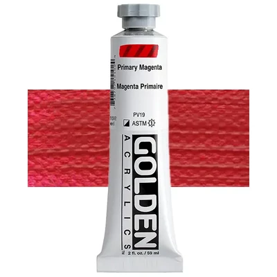 Vopsea acrilică Golden Acrylics Heavy Body, 59 ml - 1510, primary magenta