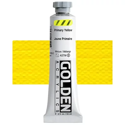 Vopsea acrilică Golden Acrylics Heavy Body, 59 ml - 1530, primary yellow