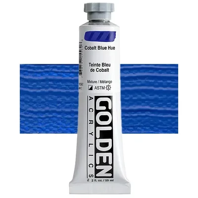Vopsea acrilică Golden Acrylics Heavy Body, 59 ml - 1556, cobalt blue hue