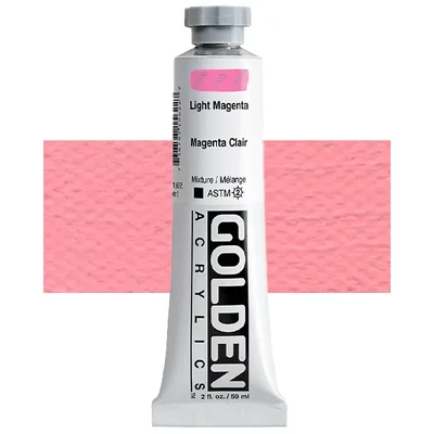 Vopsea acrilică Golden Acrylics Heavy Body, 59 ml - 1562, light magenta