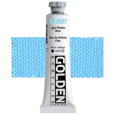 Vopsea acrilică Golden Acrylics Heavy Body, 59 ml - 1577, light phthalo blue