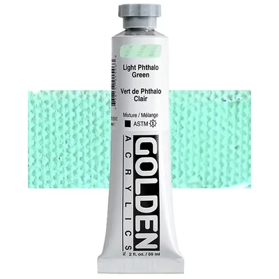 Vopsea acrilică Golden Acrylics Heavy Body, 59 ml - 1578,  light phthalo green