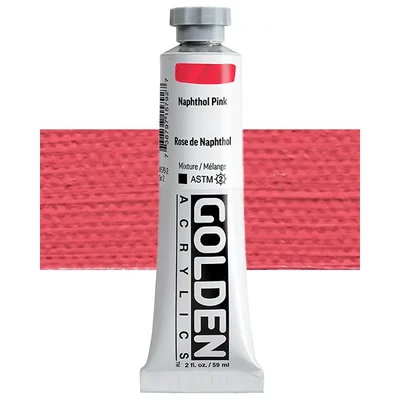 Vopsea acrilică Golden Acrylics Heavy Body, 59 ml - 1579, naphthol pink