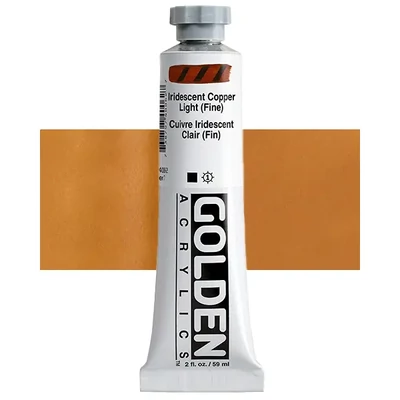Vopsea acrilică Golden Acrylics Heavy Body, 59 ml - 4006, iridescent copper light (fine)