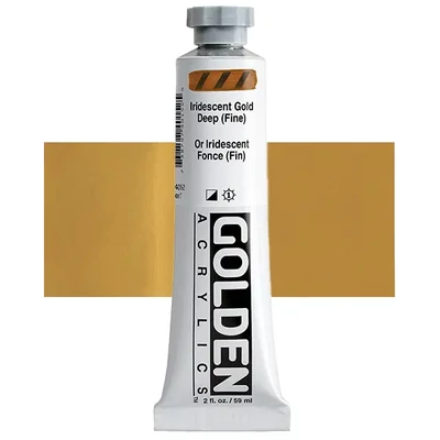 Vopsea acrilică Golden Acrylics Heavy Body, 59 ml - 4015, iridescent gold deep (fine)
