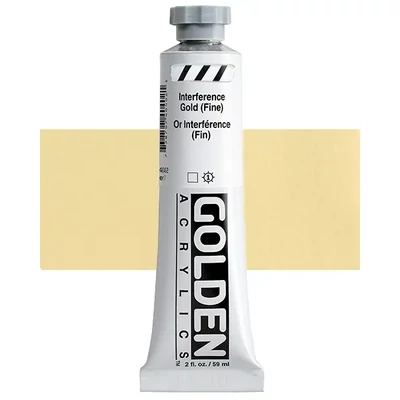 Vopsea acrilică Golden Acrylics Heavy Body, 59 ml - 4040, interference gold (fine)