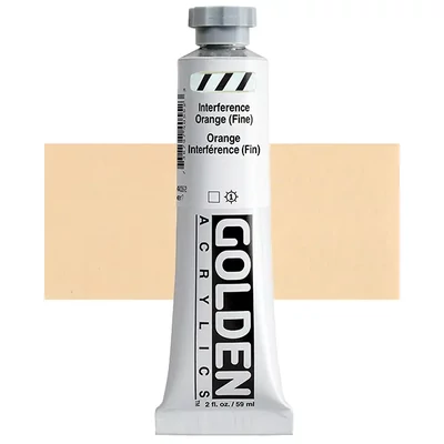 Vopsea acrilică Golden Acrylics Heavy Body, 59 ml - 4055, interference orange (fine)