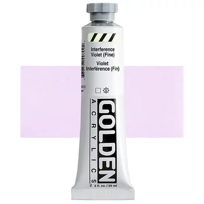 Vopsea acrilică Golden Acrylics Heavy Body, 59 ml - 4070, interference violet (fine)