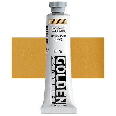 Vopsea acrilică Golden Acrylics Heavy Body, 59 ml - 4110, iridescent gold (coarse)