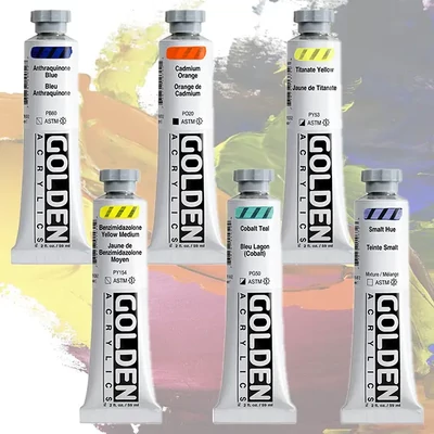 Vopsea acrilică Golden Acrylics Heavy Body, 59 ml - diverse culori
